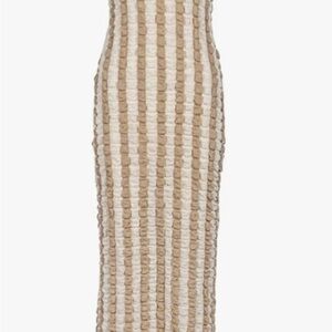 Novaorily Casual Halter Bubble Texture Maxi Sundress, New With Tags Xl